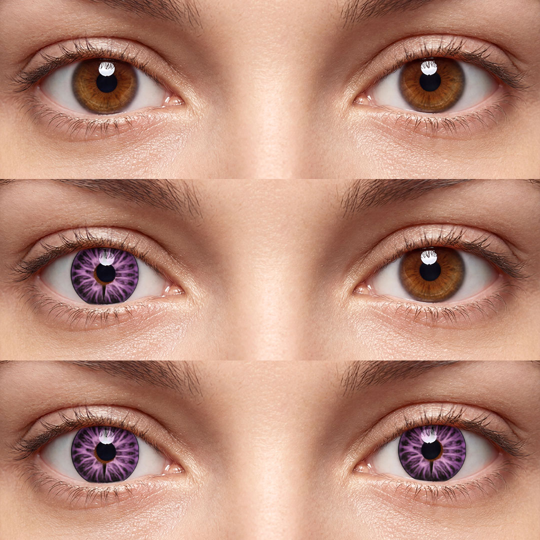 Snake Gaze Purple - 1 Year, 2 lenses