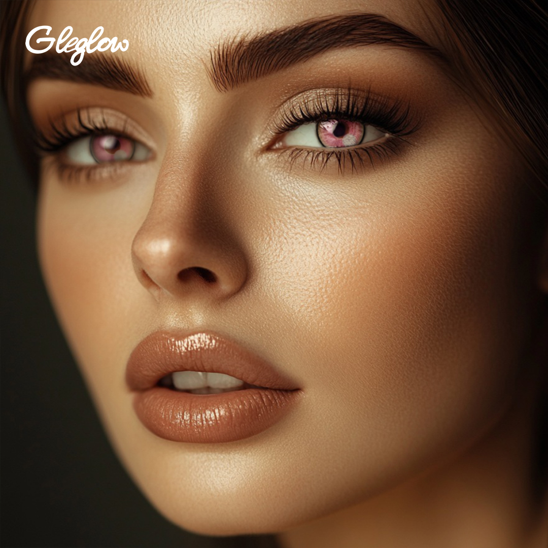 Zinnia Pink - 1 Year, 2 lenses Colored Contacts - Gleglow