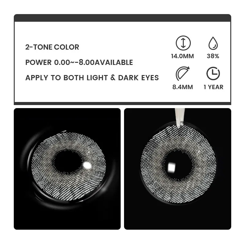 Serac Green-Grey - 1 Year, 2 lenses