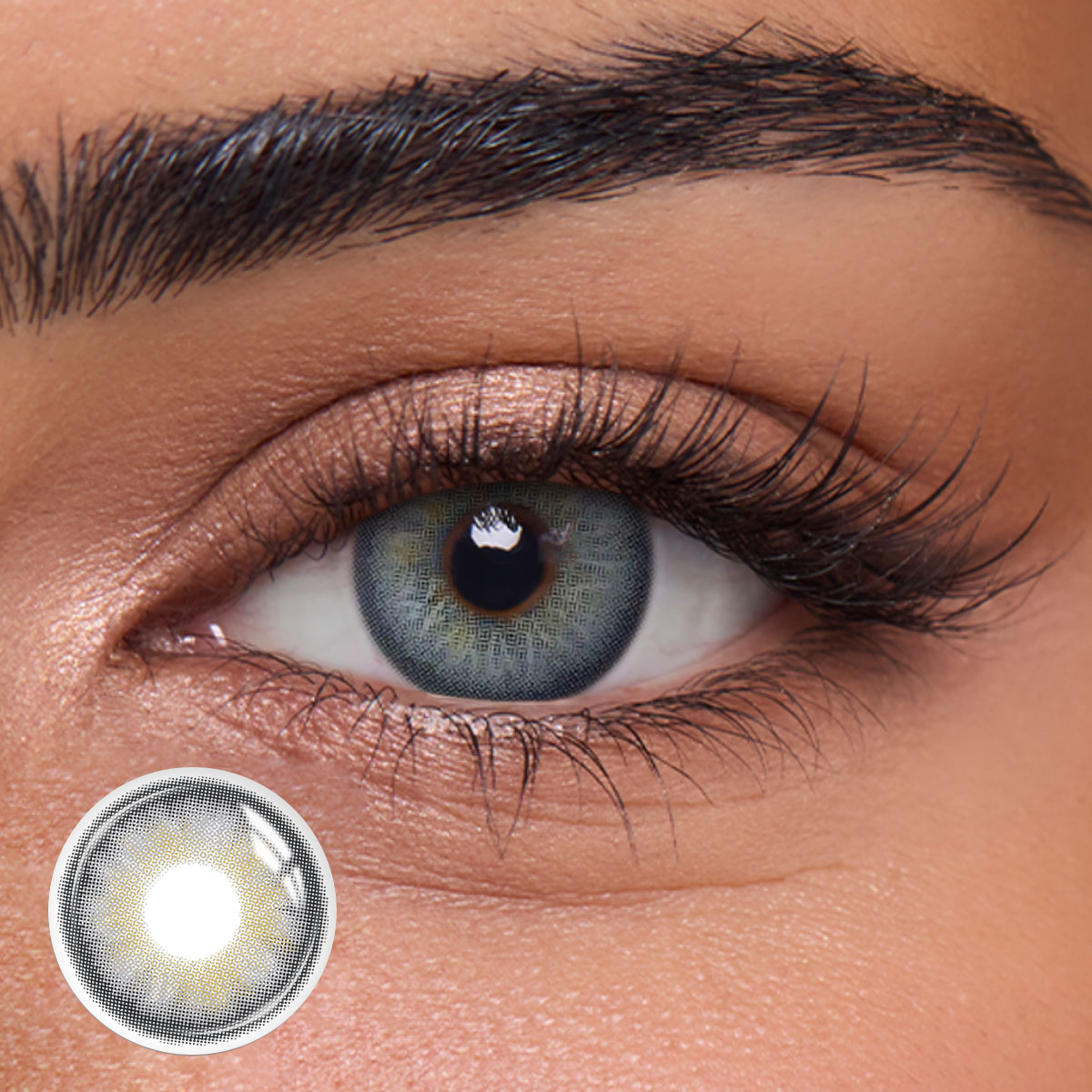 Nyvelle Brown - 1 Year, 2 lenses Colored Contacts - Gleglow