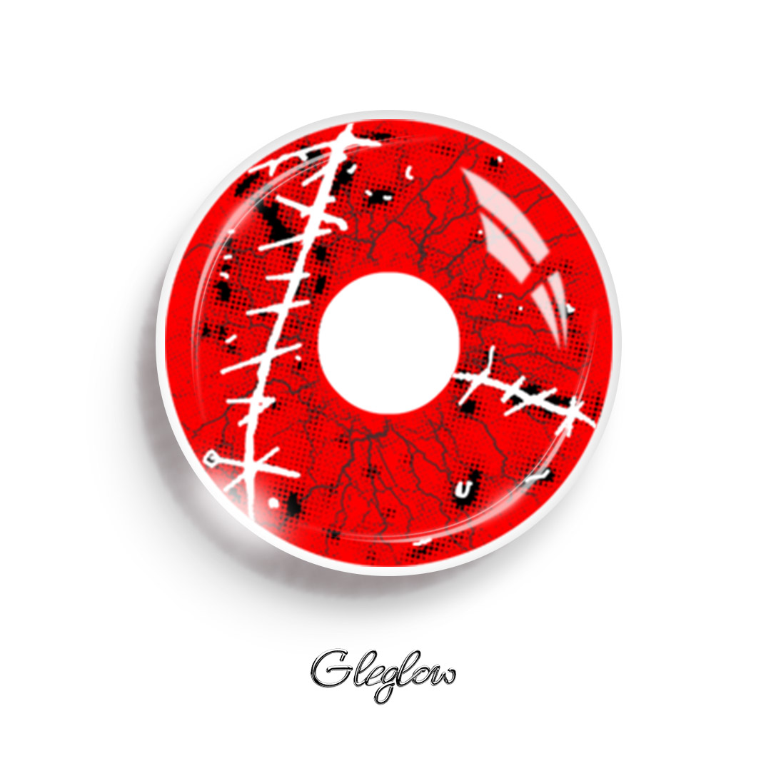 Healing Red - 1 Year, 2 lenses Colored Contacts - Gleglow