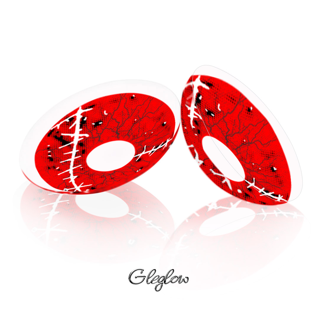 Healing Red - 1 Year, 2 lenses Colored Contacts - Gleglow