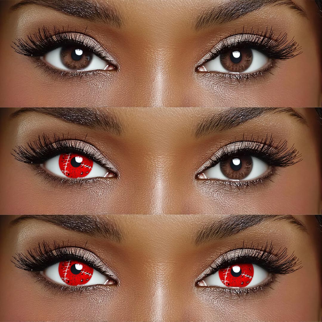 Healing Red - 1 Year, 2 lenses Colored Contacts - Gleglow
