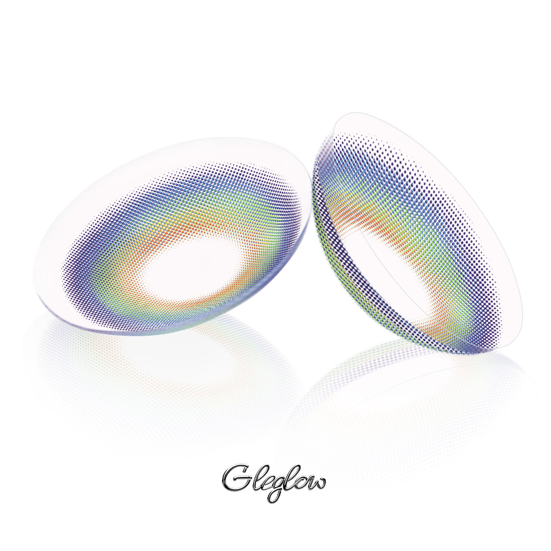 Heartglow Violet - 1 Year, 2 lenses Colored Contacts - Gleglow