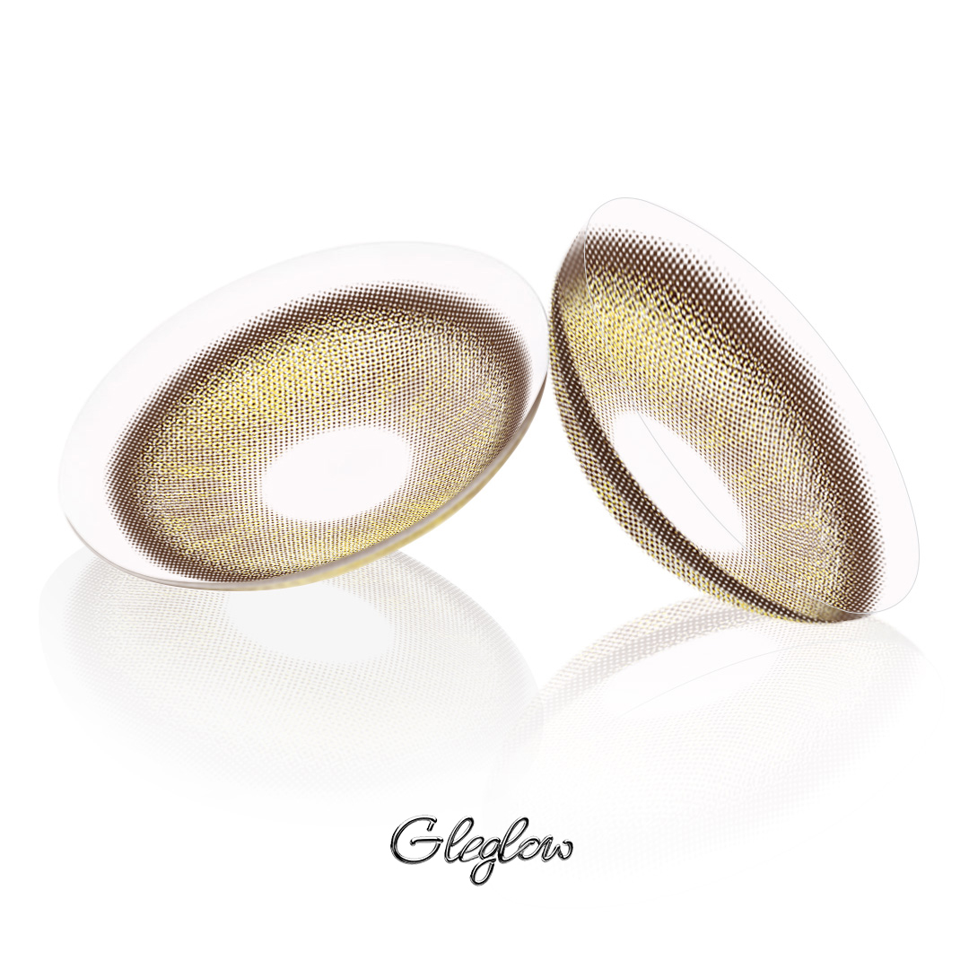 Honey Cat Brown Contact Lenses – 1 Year, 2 Lenses Colored Contacts - Gleglow