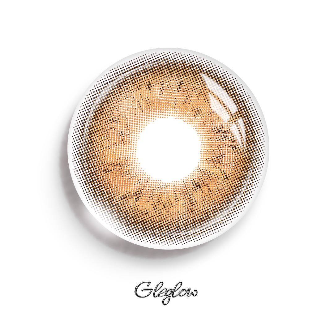 Icebound Brown - 1 Year, 2 lenses Colored Contacts - Gleglow
