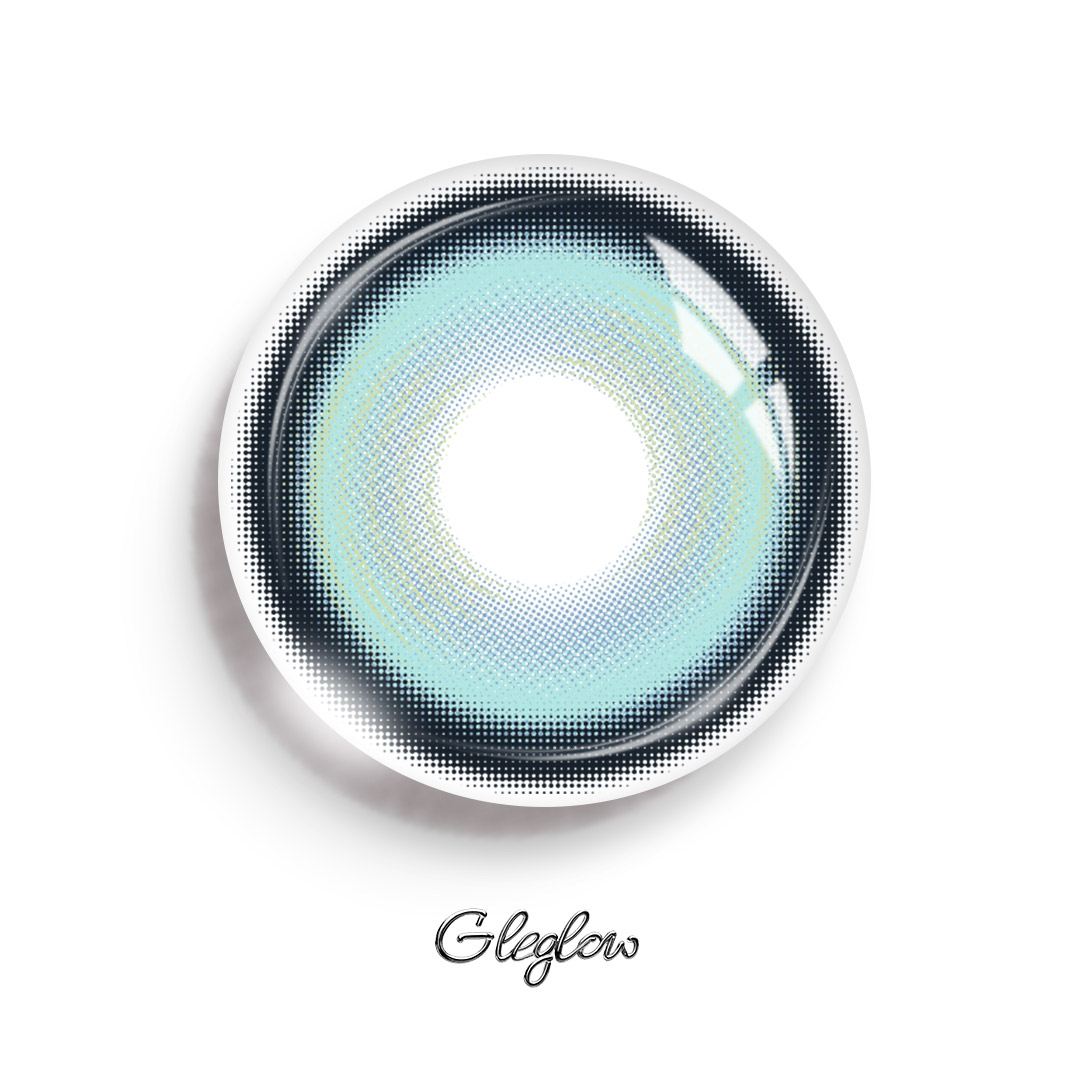 Infinite Blue - 1 Year, 2 lenses Colored Contacts - Gleglow