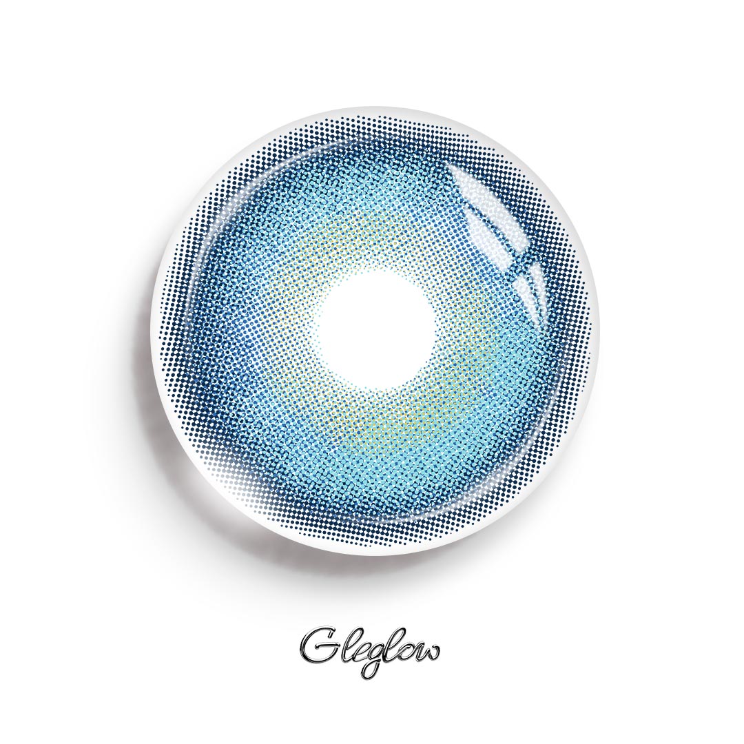 Jurel Blue - 1 Year, 2 lenses Colored Contacts - Gleglow