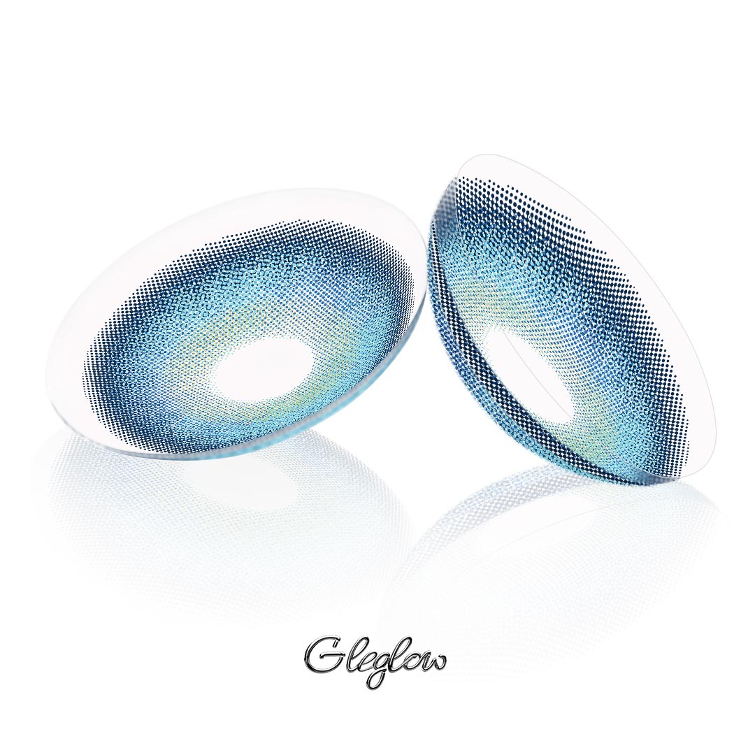 Jurel Blue - 1 Year, 2 lenses Colored Contacts - Gleglow