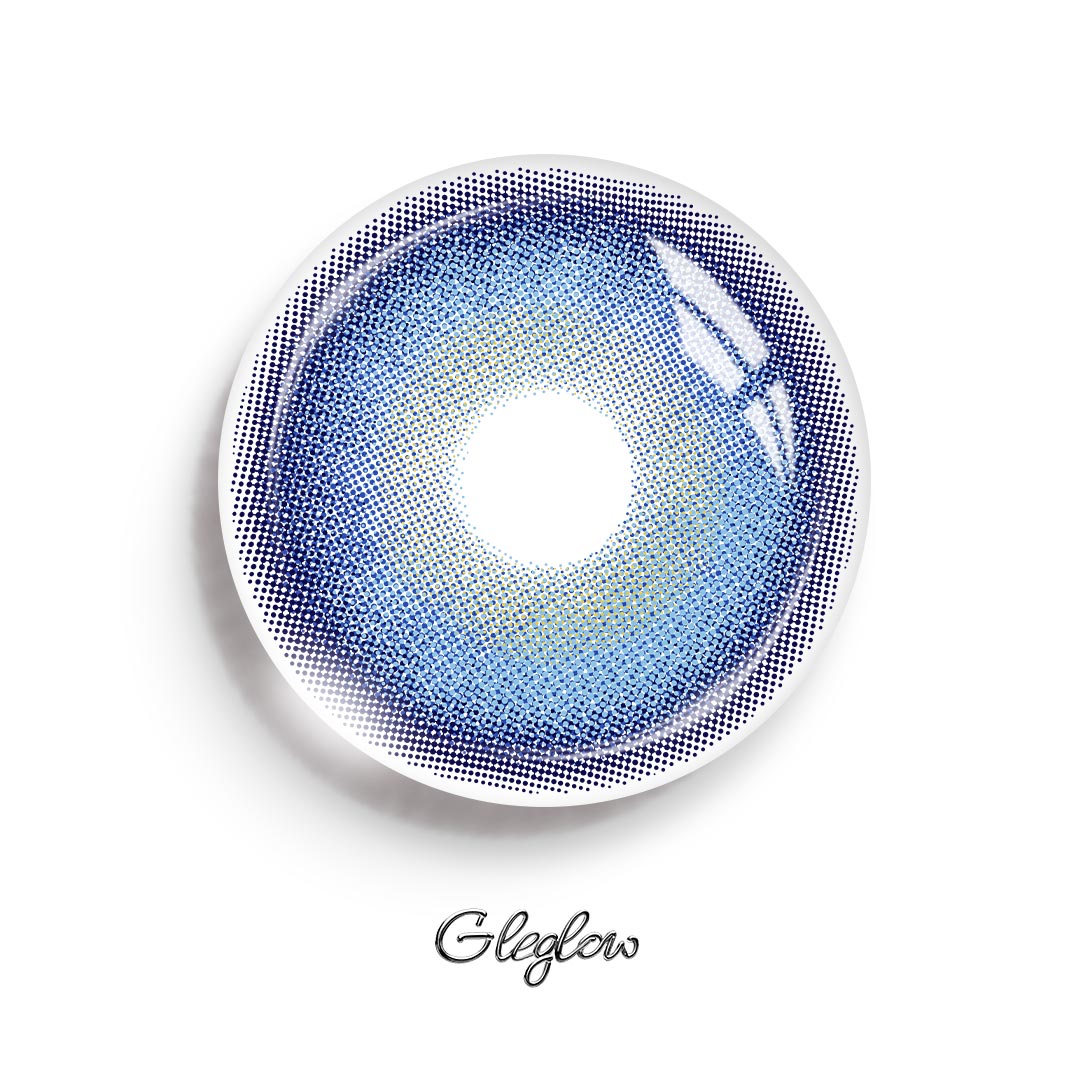 Jurel Dark Blue - 1 Year, 2 lenses Colored Contacts - Gleglow