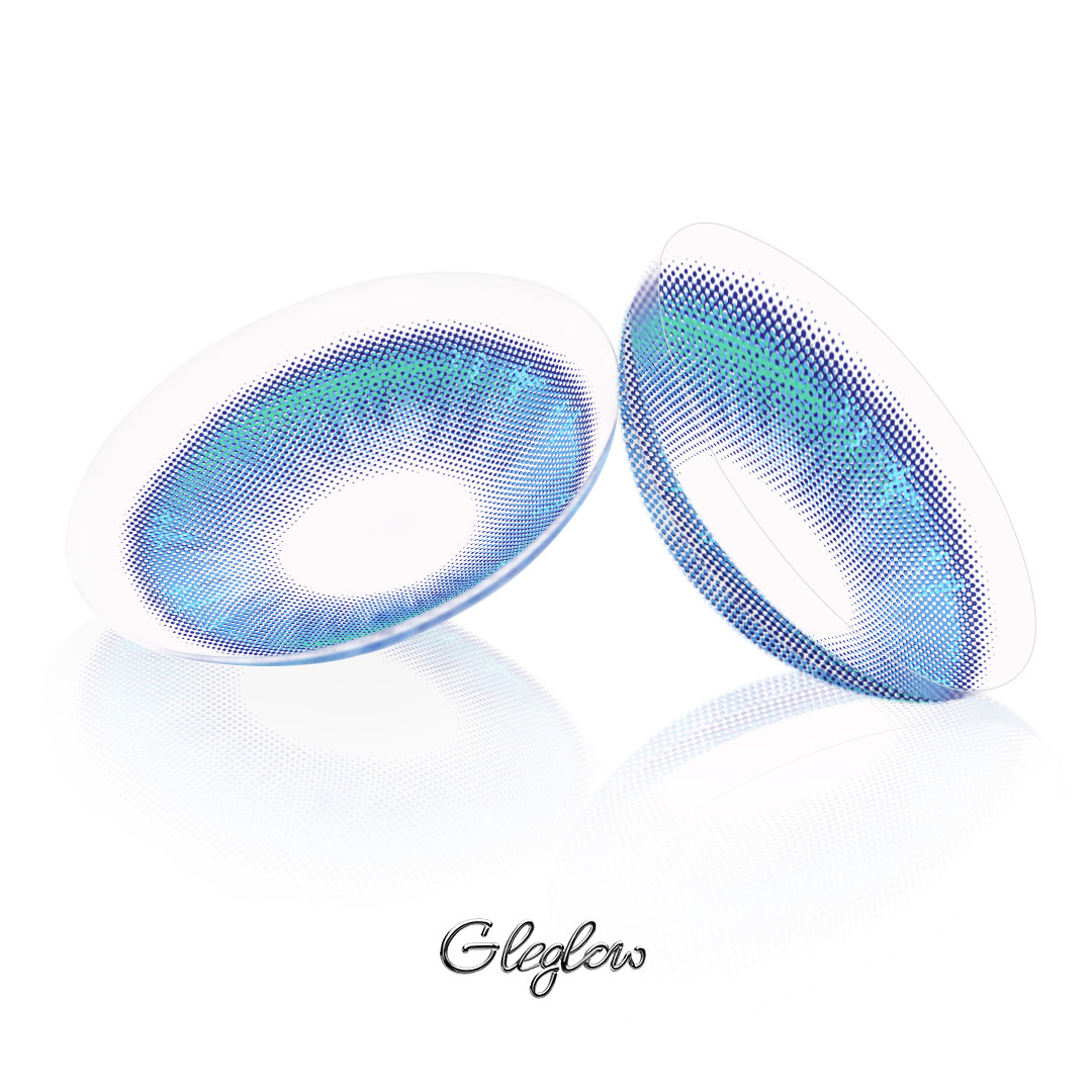Juvela Blue - 1 Year, 2 lenses Colored Contacts - Gleglow