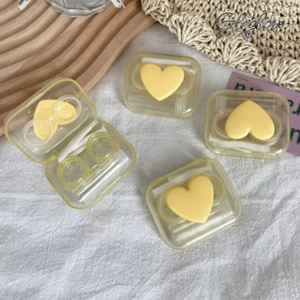 Crystal Clear Lens Case Colored Contacts - Gleglow