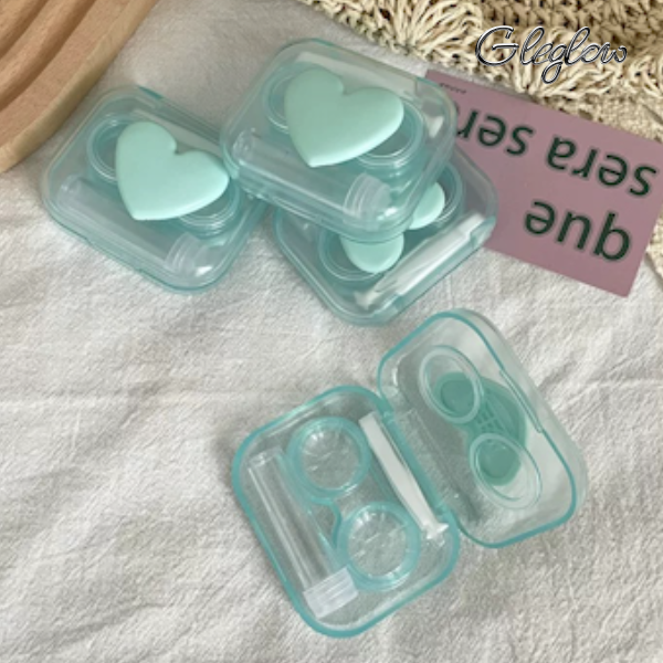 Crystal Clear Lens Case Colored Contacts - Gleglow