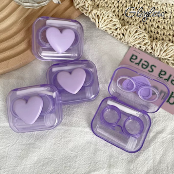 Crystal Clear Lens Case Colored Contacts - Gleglow