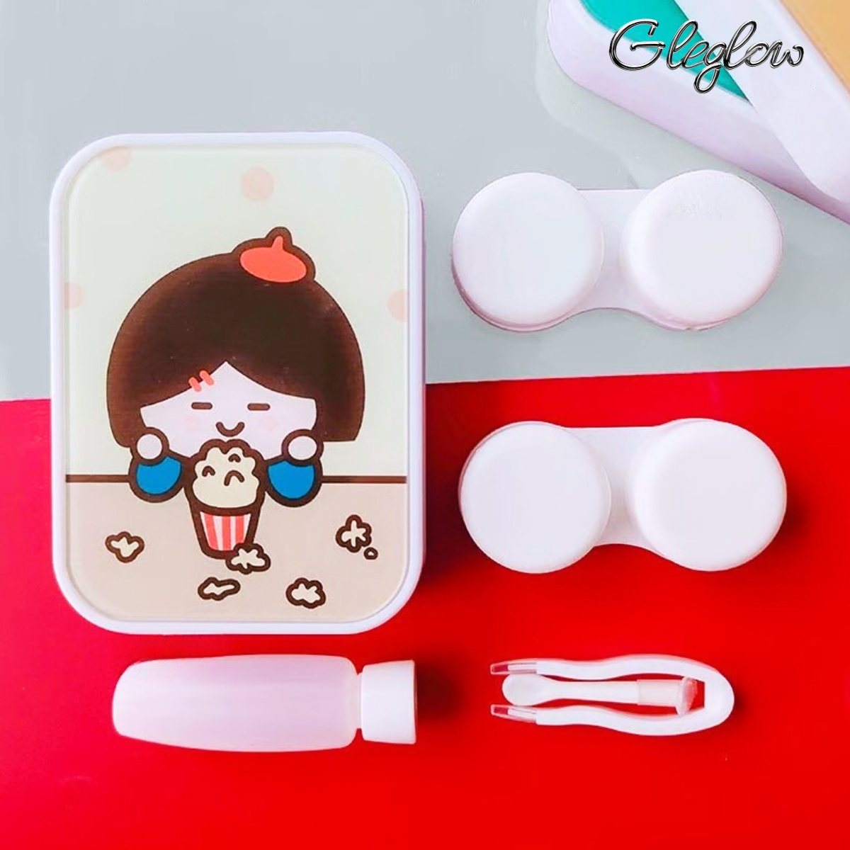 Radiant Clear Lens Case Colored Contacts - Gleglow