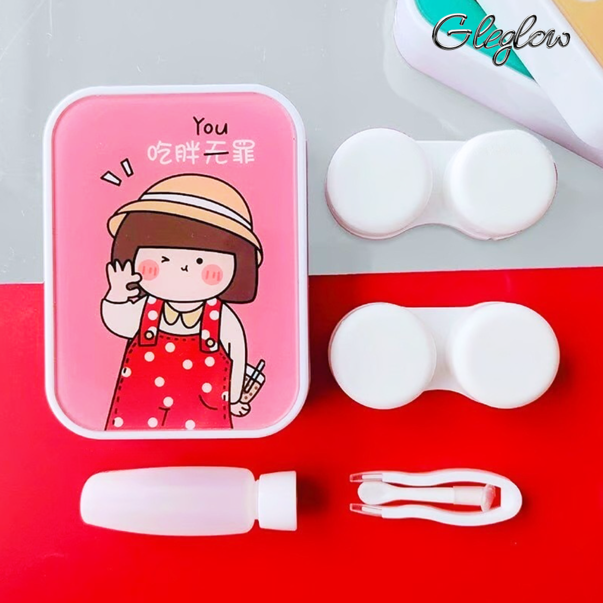 Radiant Clear Lens Case Colored Contacts - Gleglow