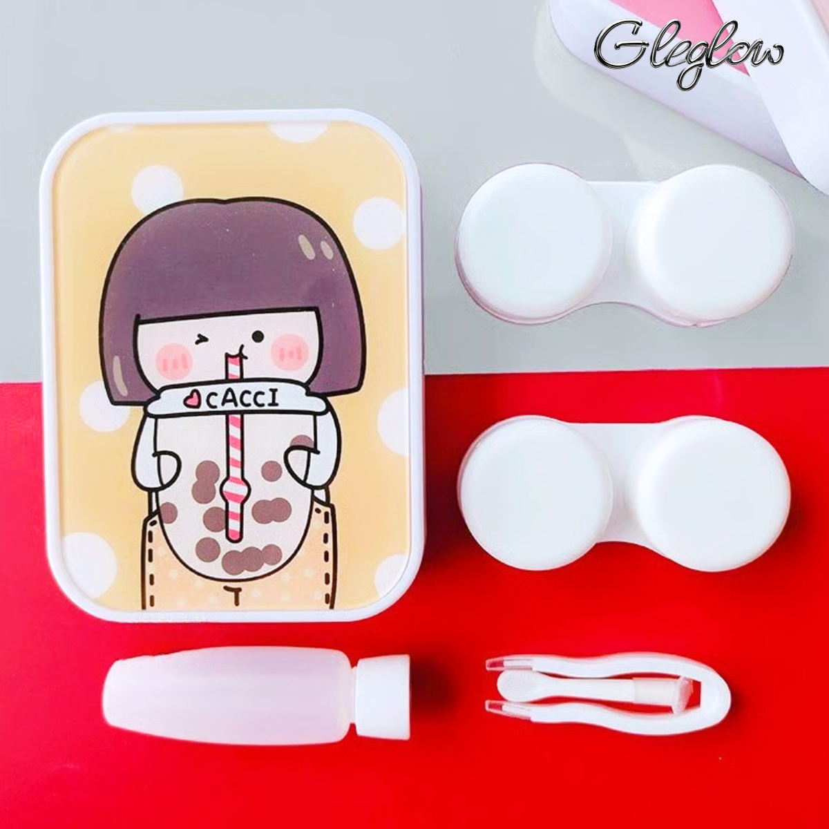 Radiant Clear Lens Case Colored Contacts - Gleglow