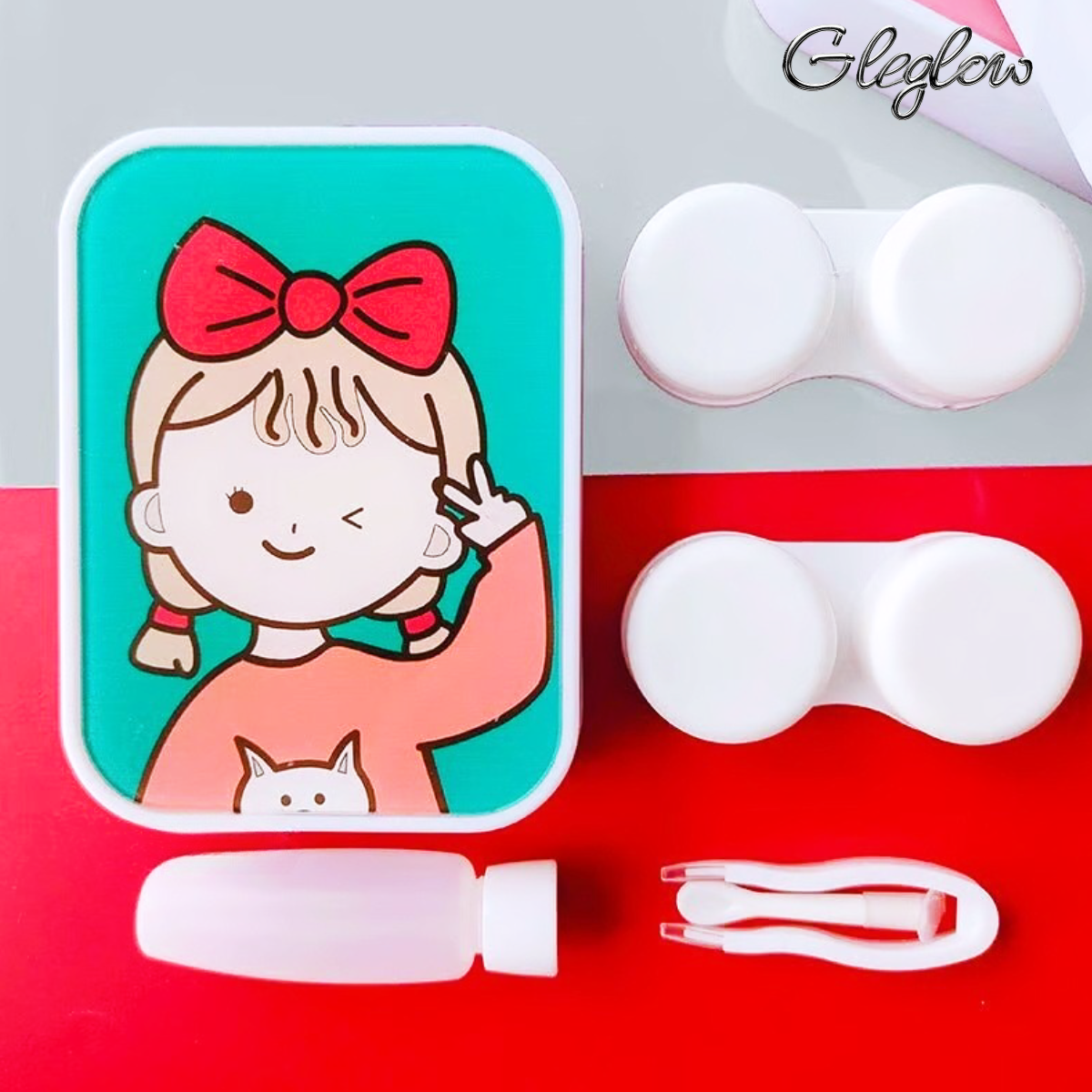 Radiant Clear Lens Case Colored Contacts - Gleglow