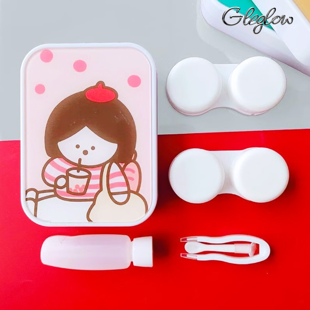 Radiant Clear Lens Case Colored Contacts - Gleglow