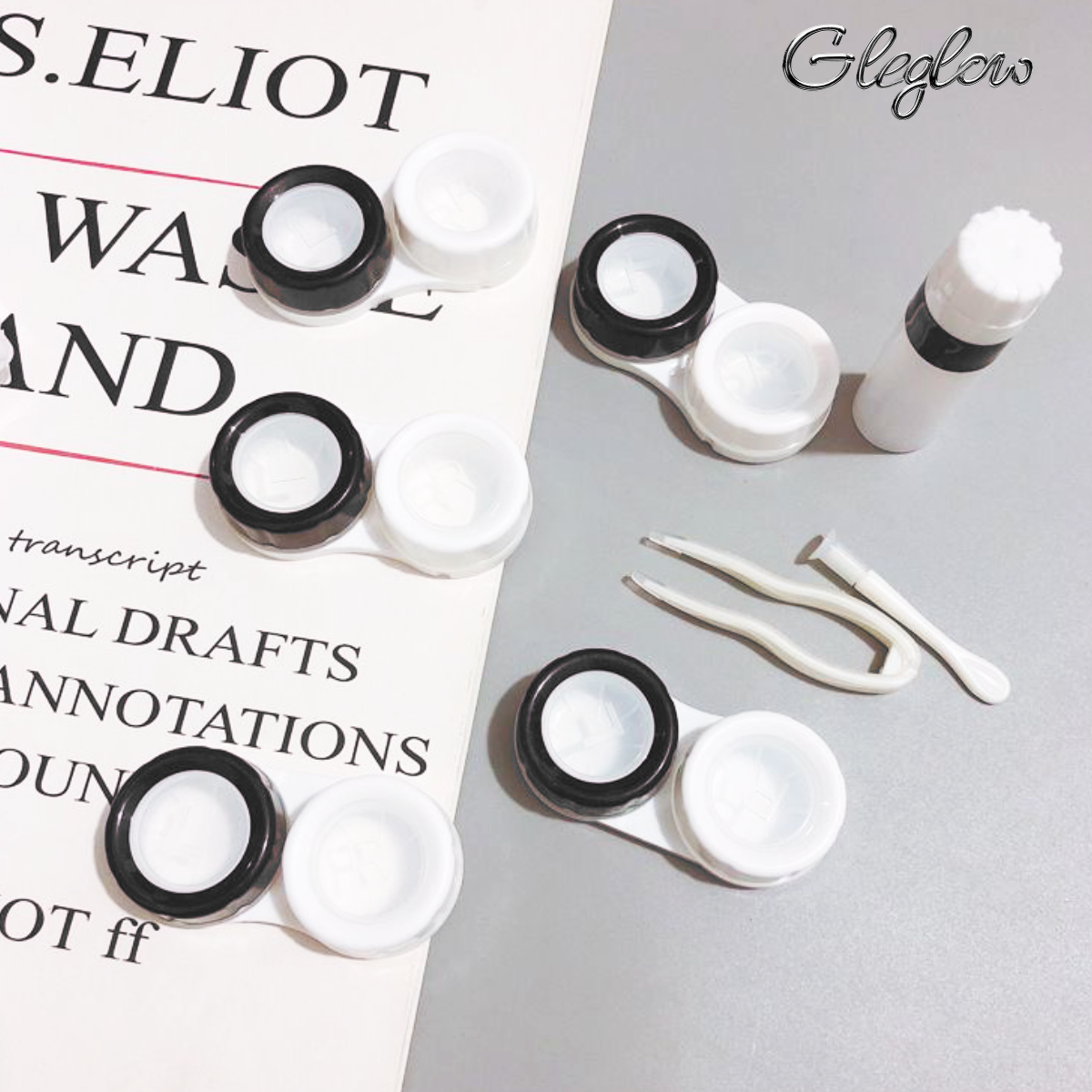 Solid Lens Case Colored Contacts - Gleglow