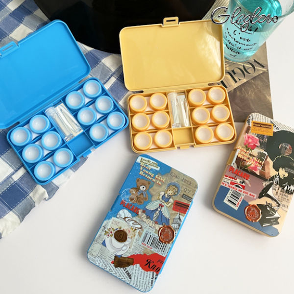 Clear Flow Lens Case Colored Contacts - Gleglow
