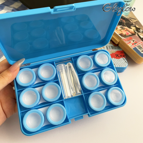 Clear Flow Lens Case Colored Contacts - Gleglow