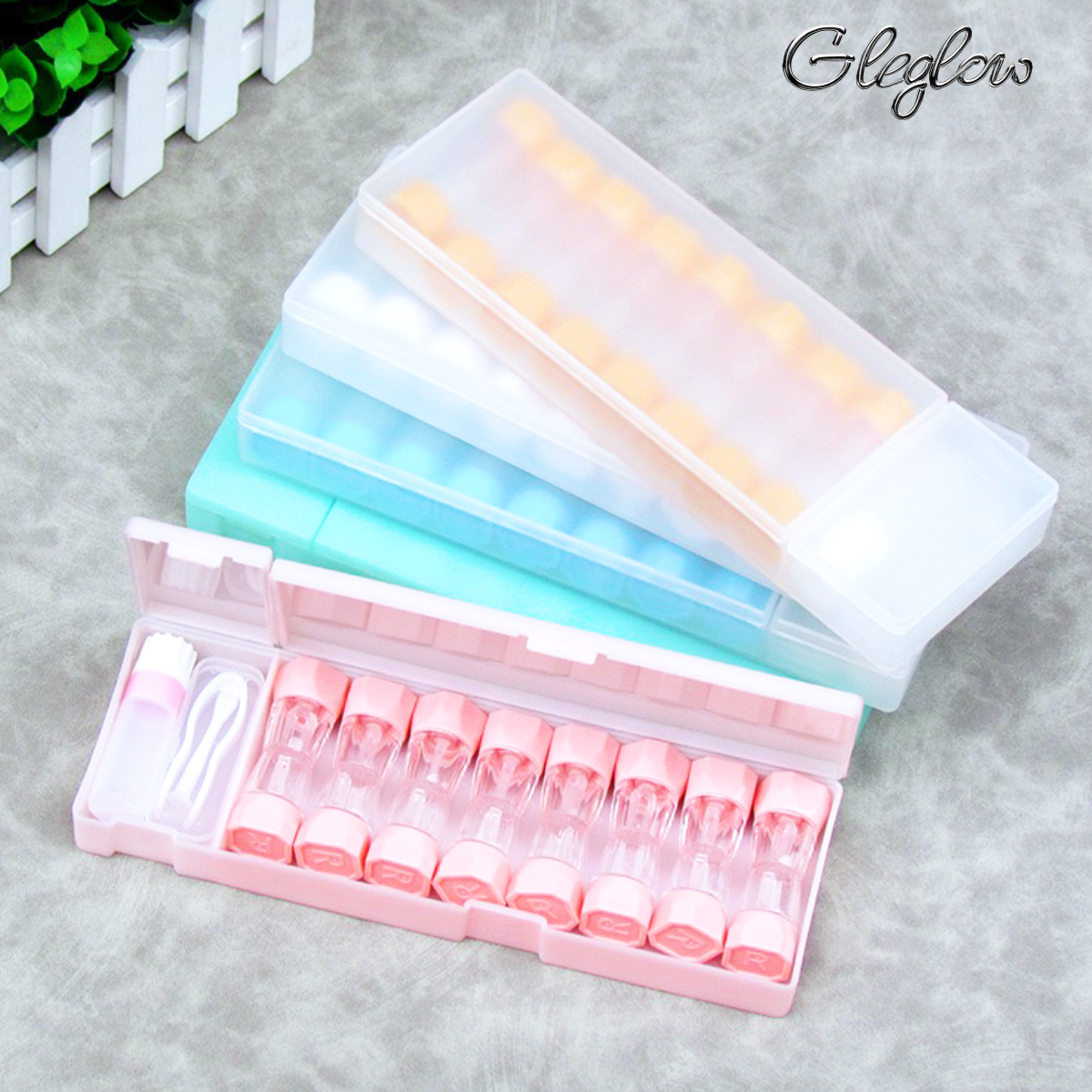 Sharp Sight Lens Case Colored Contacts - Gleglow