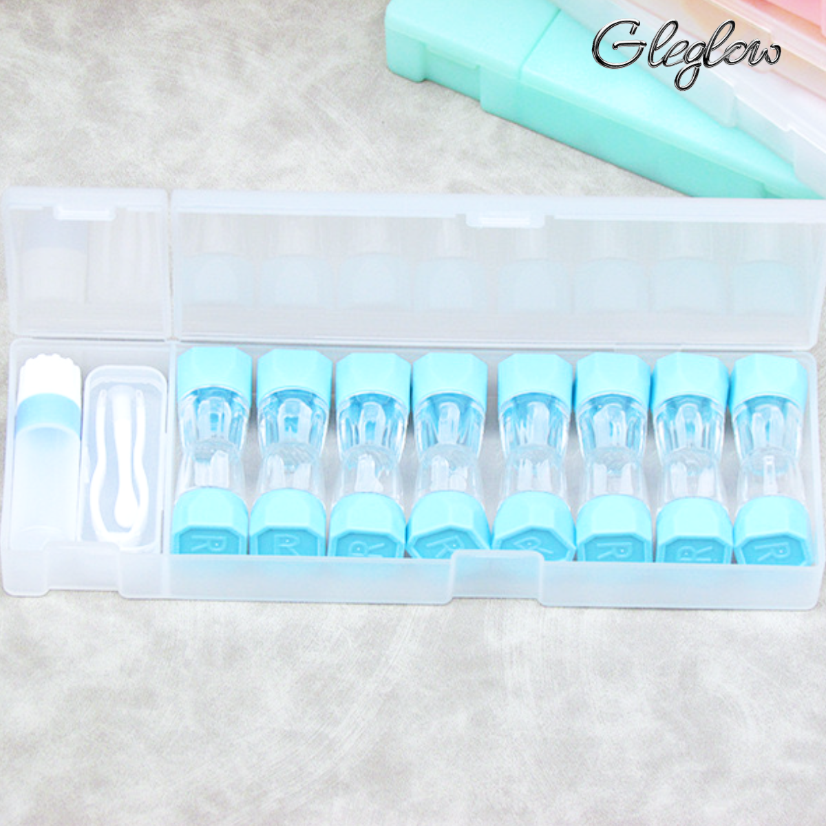 Sharp Sight Lens Case Colored Contacts - Gleglow