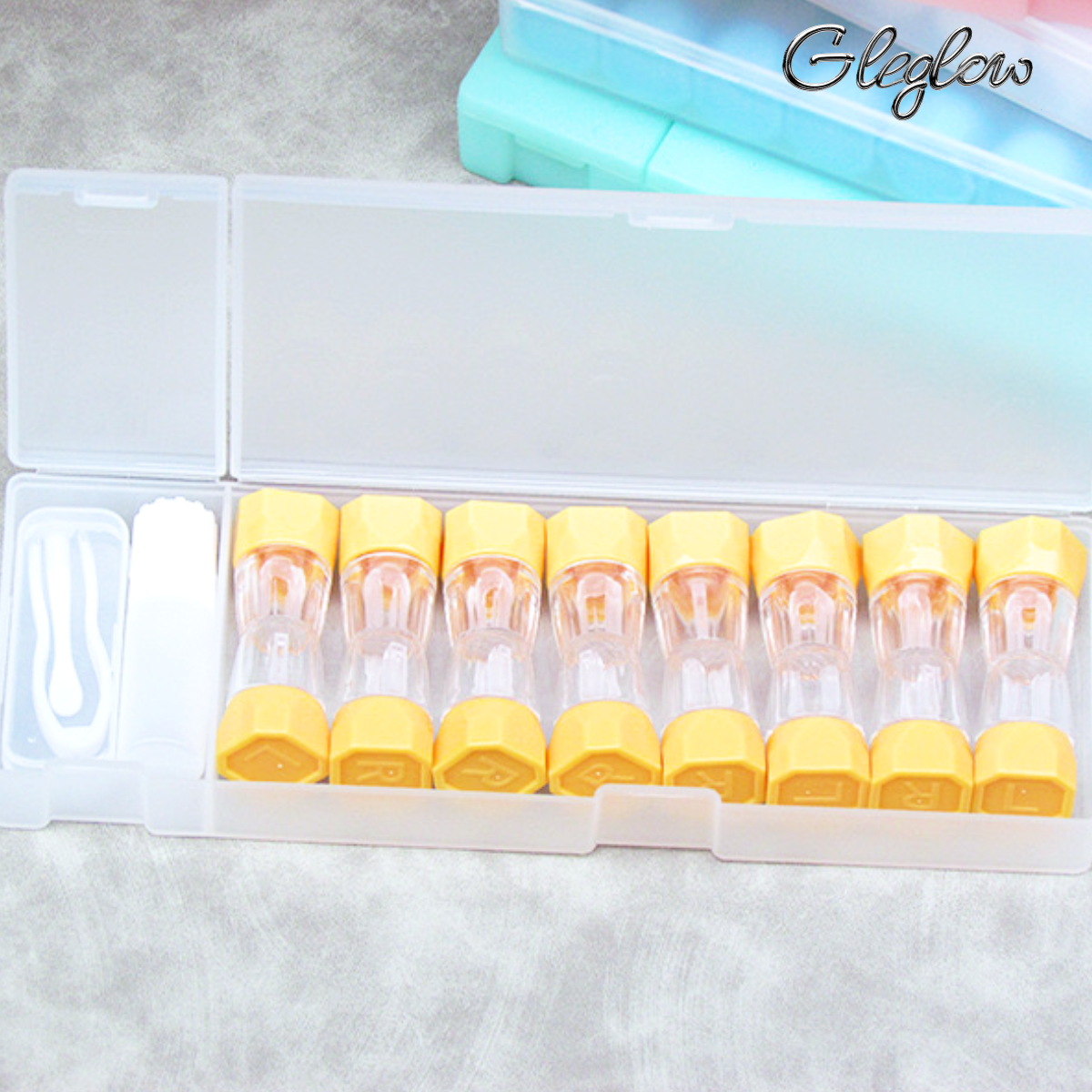 Sharp Sight Lens Case Colored Contacts - Gleglow