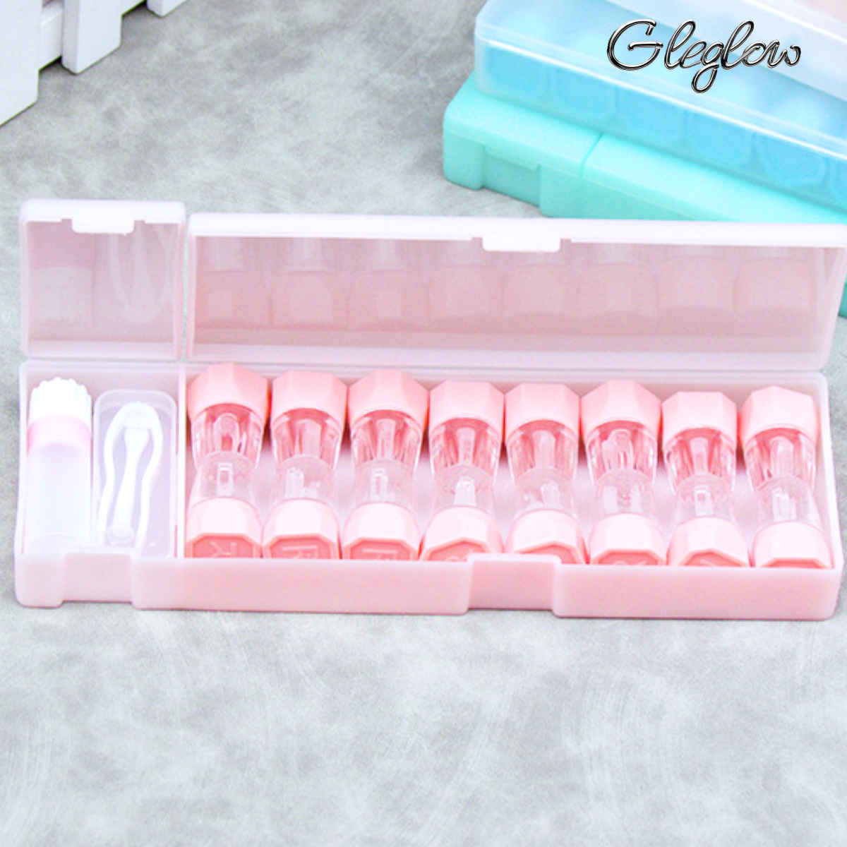 Sharp Sight Lens Case Colored Contacts - Gleglow