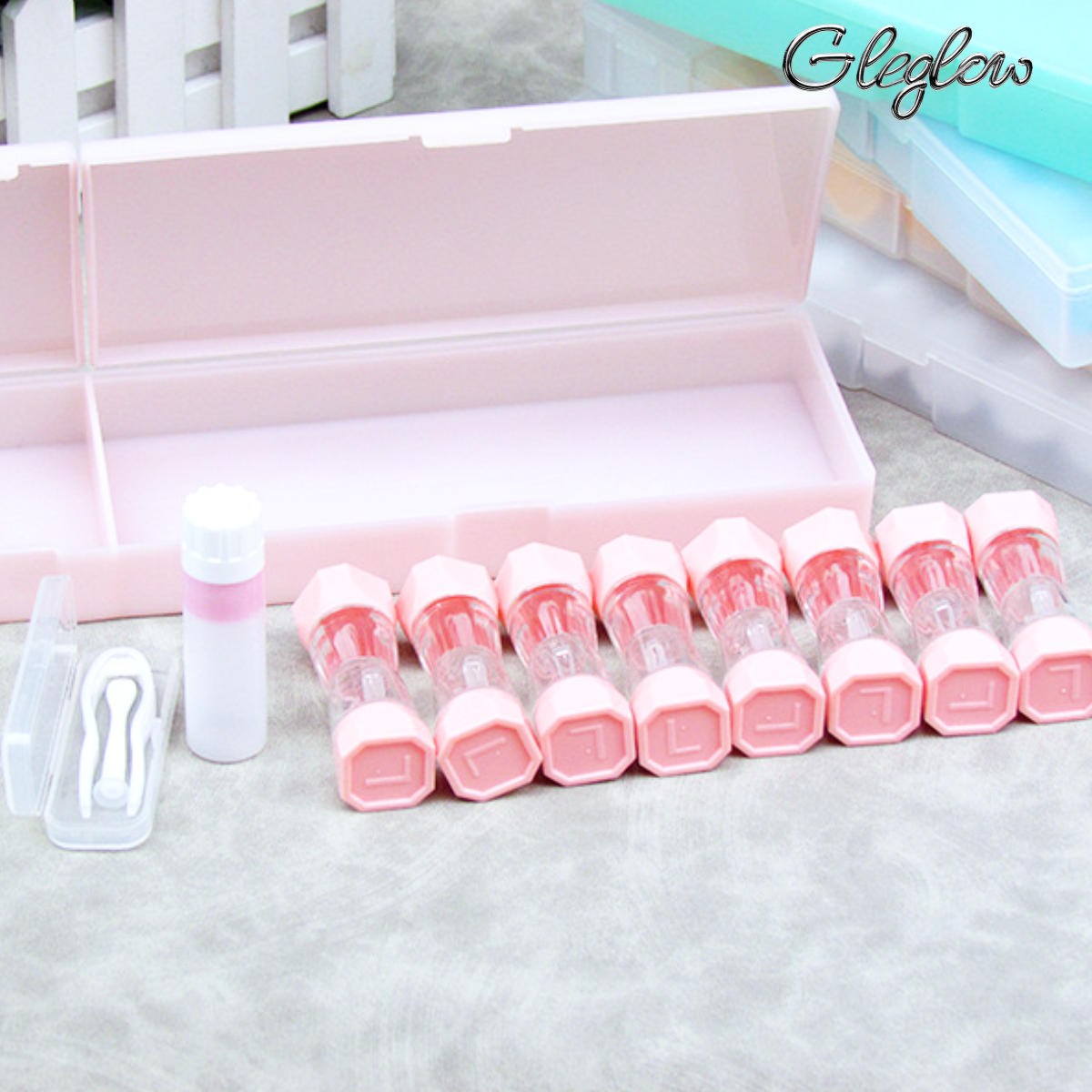 Sharp Sight Lens Case Colored Contacts - Gleglow