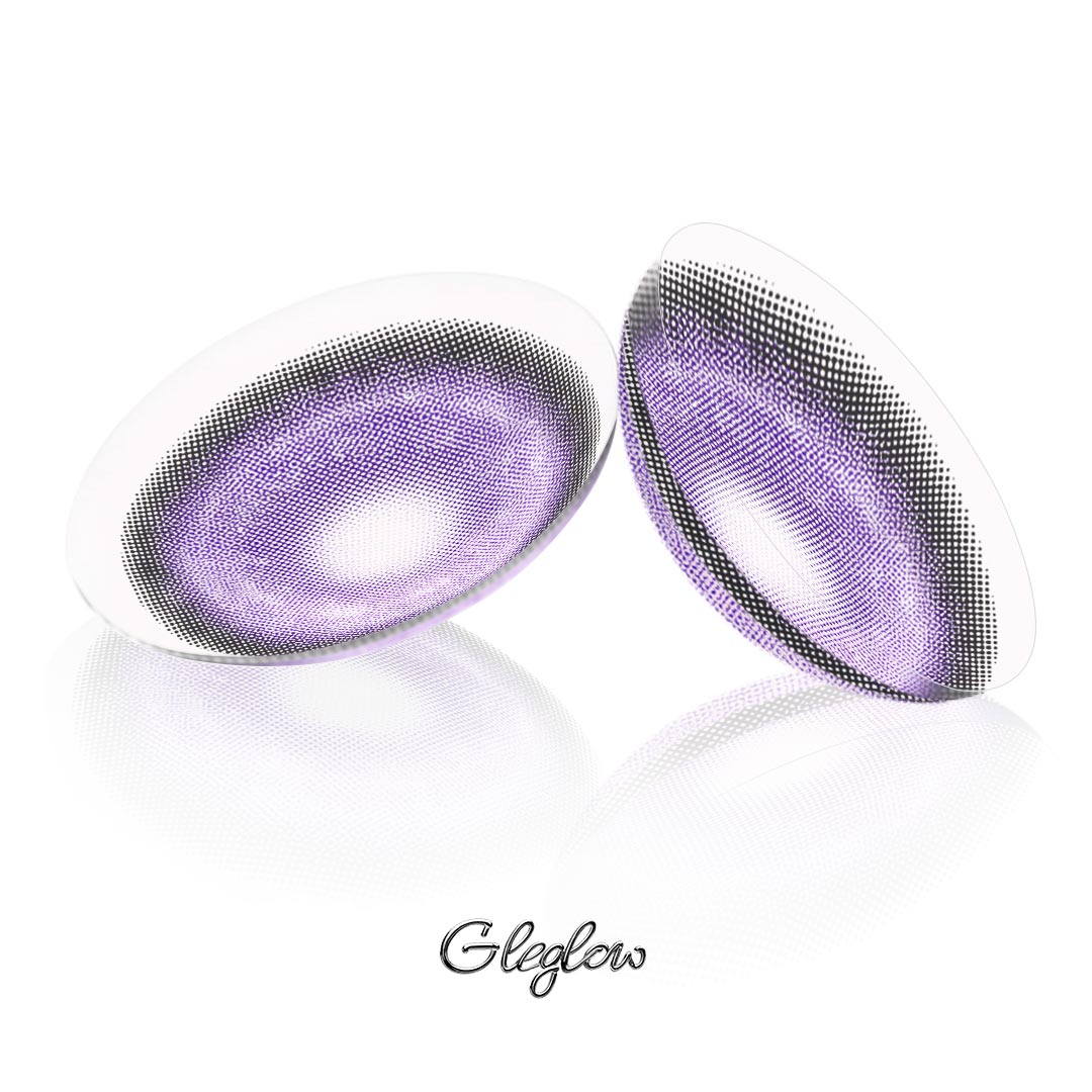KOI Purple - monthly, 2 lenses Colored Contacts - Gleglow