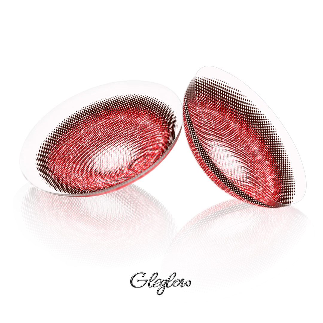 KOI Red - 1 Year, 2 lenses Colored Contacts - Gleglow