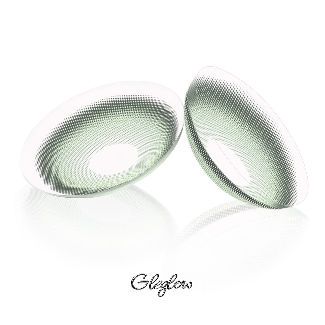 Kaesa Green - 1 Year, 2 lenses Colored Contacts - Gleglow
