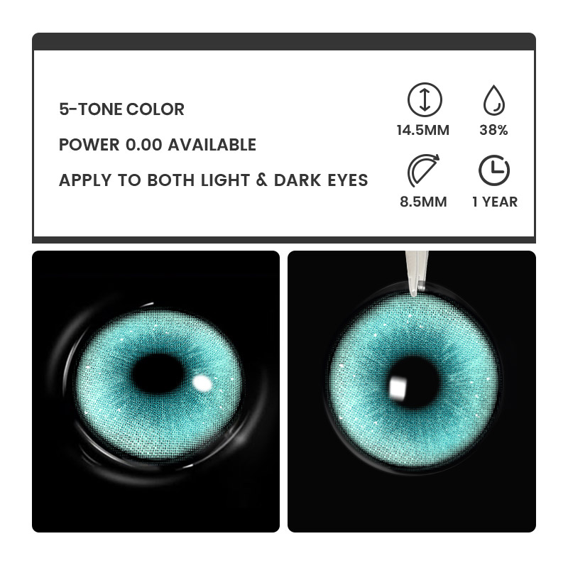 Kitti Green - 1 Year, 2 lenses Colored Contacts - Gleglow