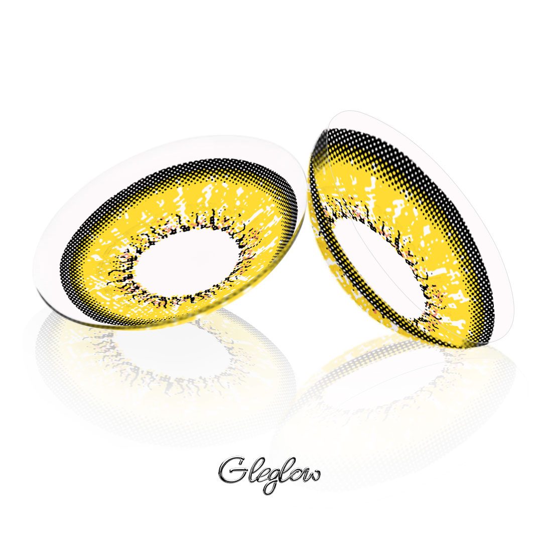 Kivie Yellow - 1 Day, 2 lenses Colored Contacts - Gleglow