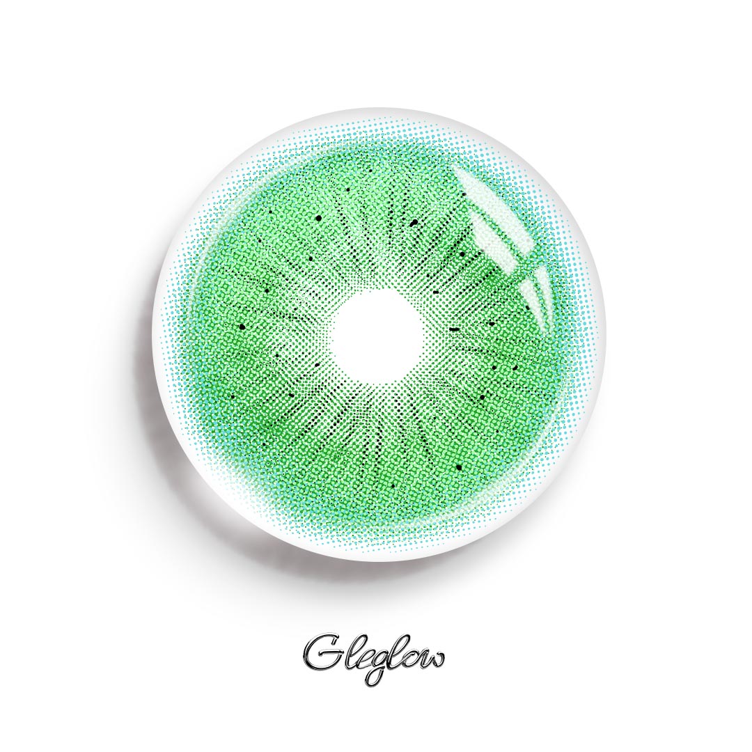 Klyra Green - 1 Year, 2 lenses Colored Contacts - Gleglow