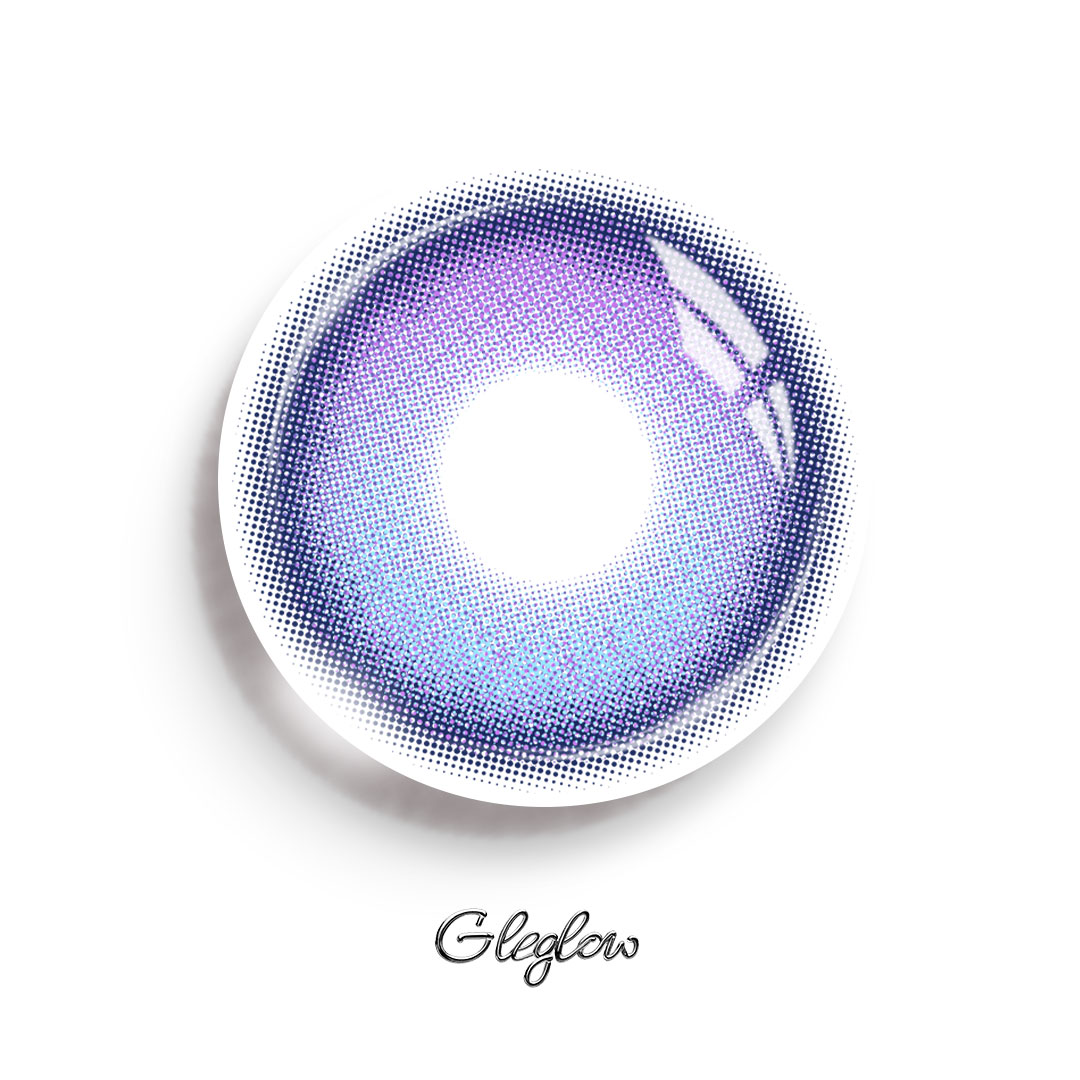 Lainis Purple - 6-month，2 lenses Colored Contacts - Gleglow