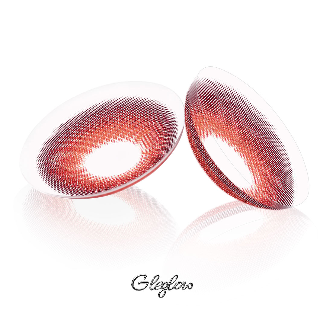 Lapis Red - 1 Year, 2 lenses Colored Contacts - Gleglow