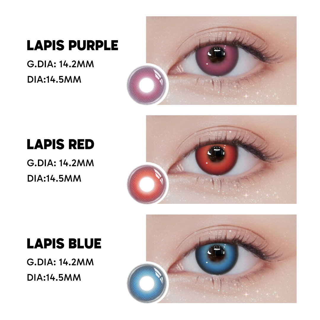 Lapis Purple - 1 Year, 2 lenses Colored Contacts - Gleglow