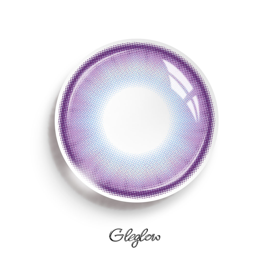 Lila Purple - 1 Year, 2 lenses Colored Contacts - Gleglow