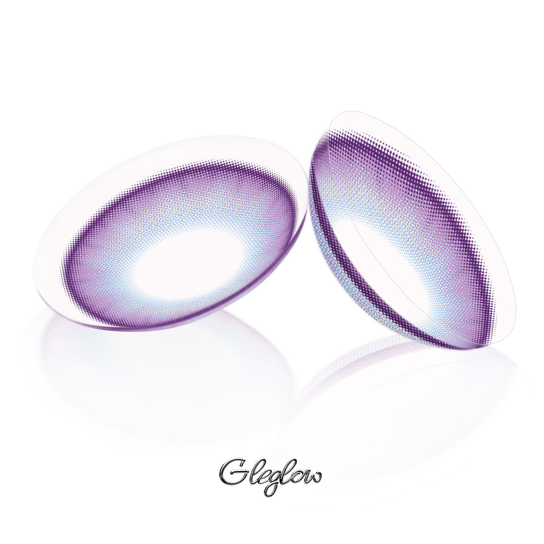 Lila Purple - 1 Year, 2 lenses Colored Contacts - Gleglow