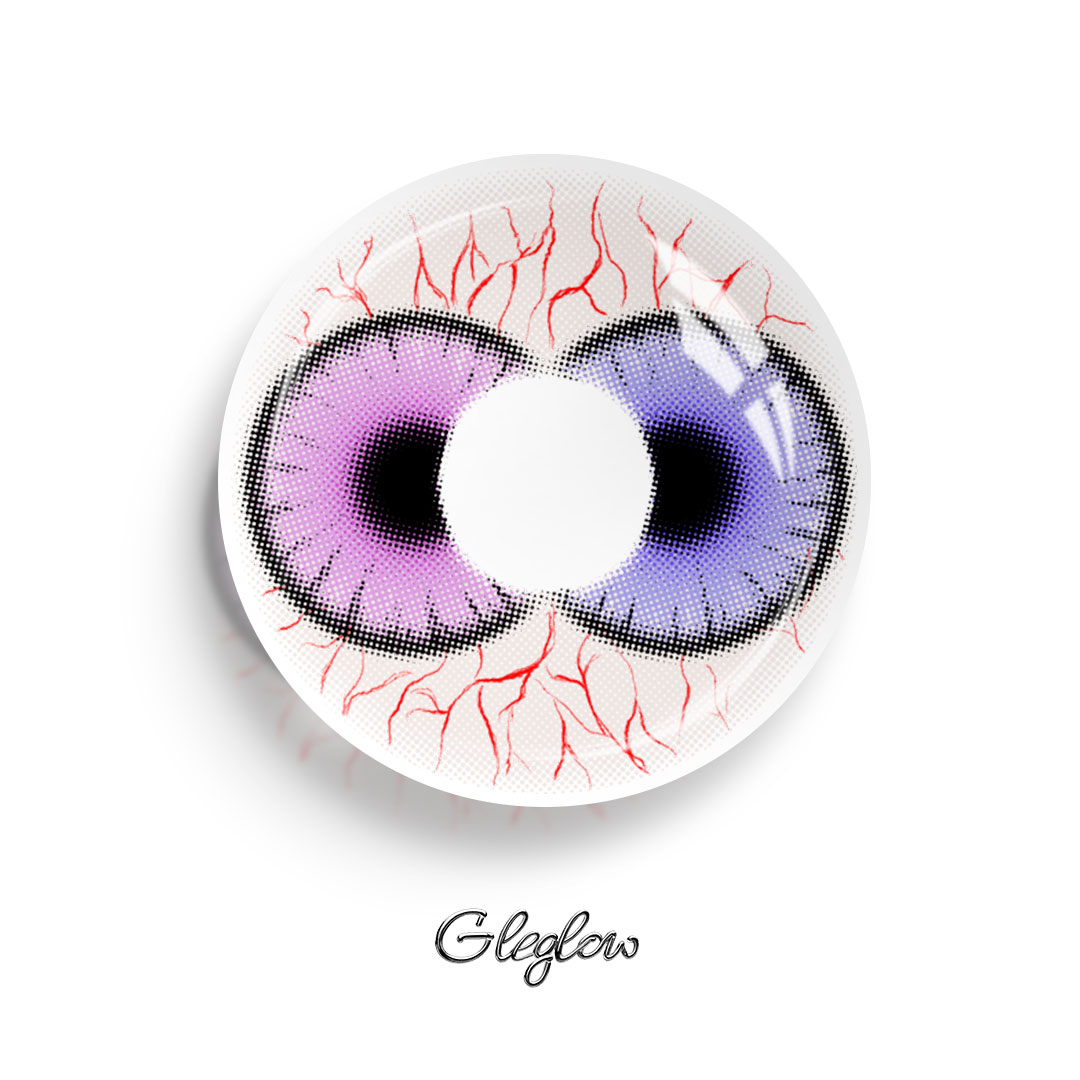 Lilac Purple - 1 Year, 2 lenses Colored Contacts - Gleglow