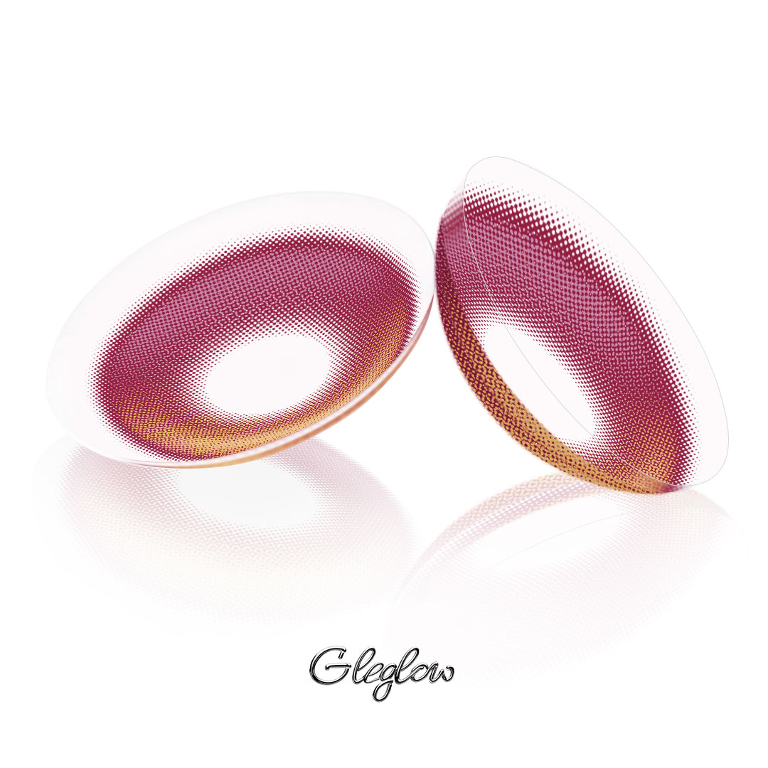 Lucida Red - 6-month，2 lenses Colored Contacts - Gleglow