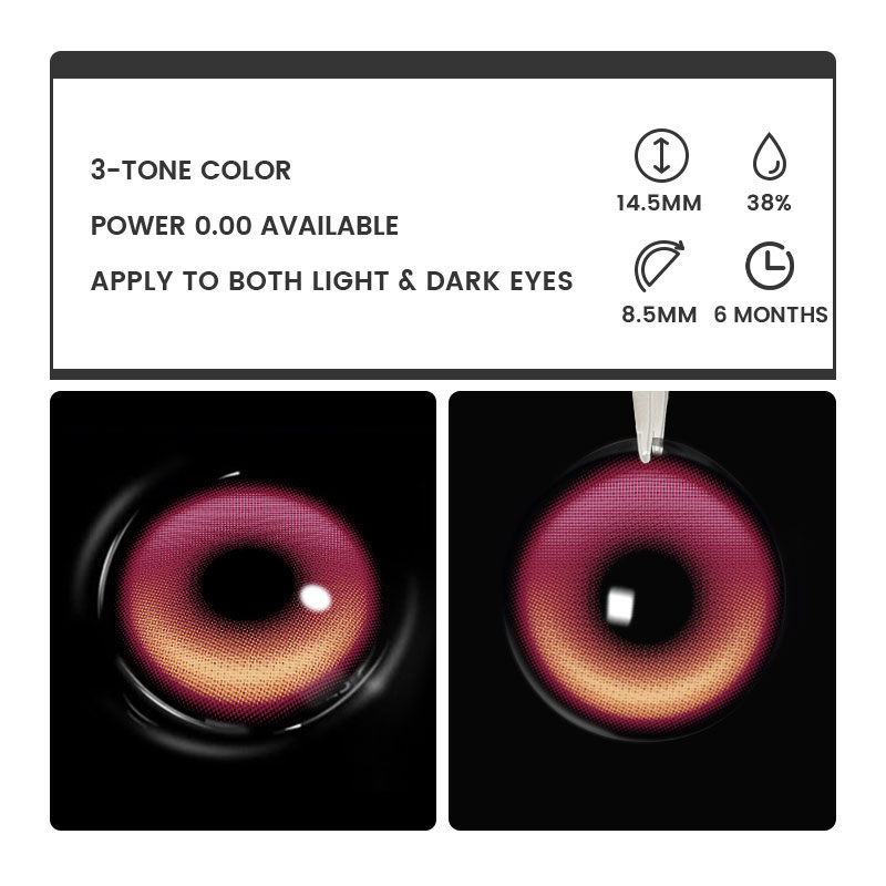 Lucida Red - 6-month，2 lenses