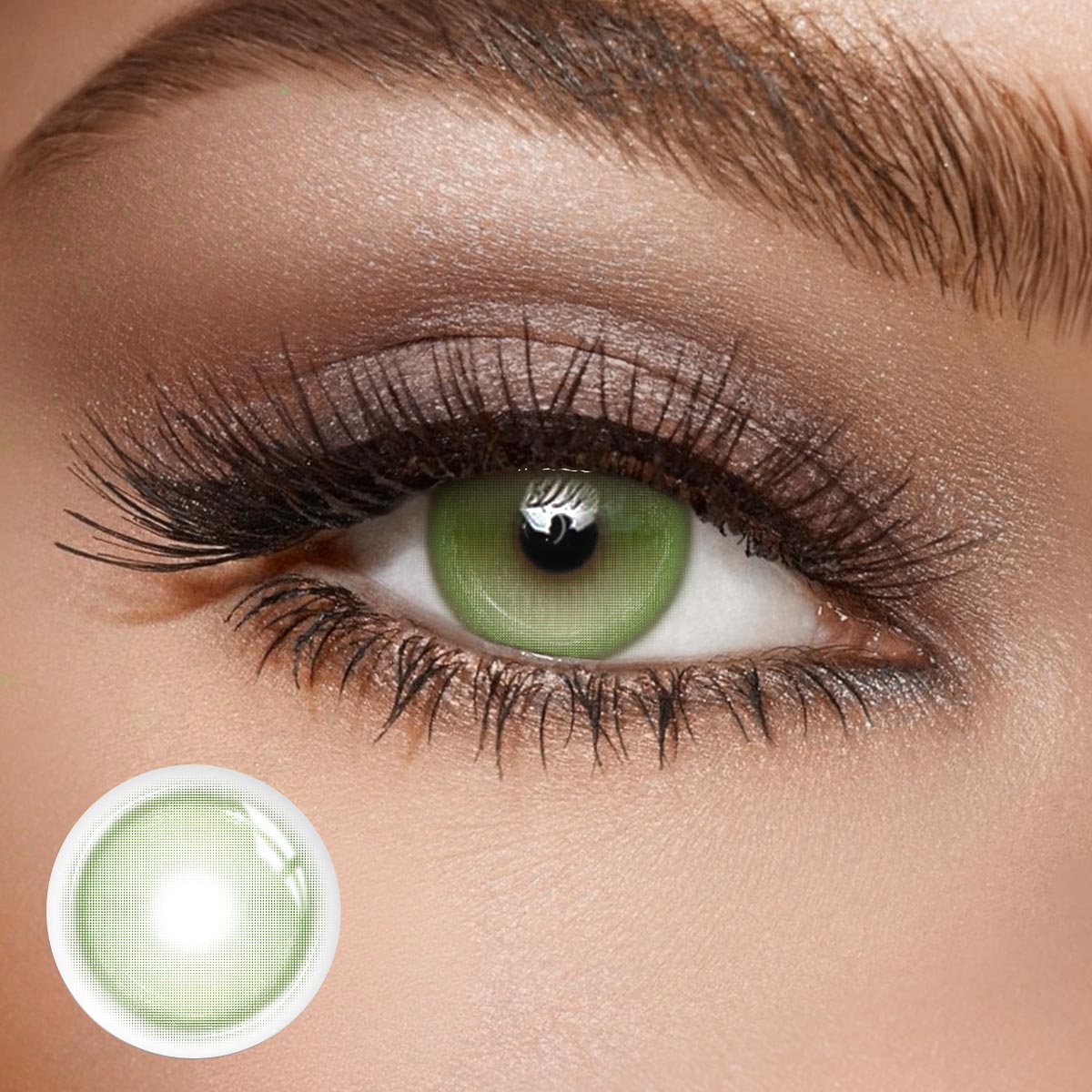 Luminous Brown-Green - monthly, 2 lenses Colored Contacts - Gleglow