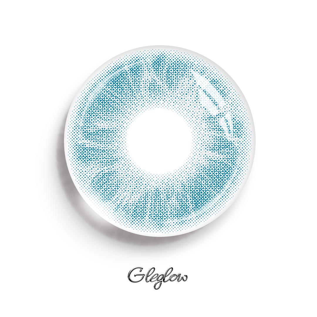 Magic Coral Blue - 1 Year, 2 lenses Colored Contacts - Gleglow