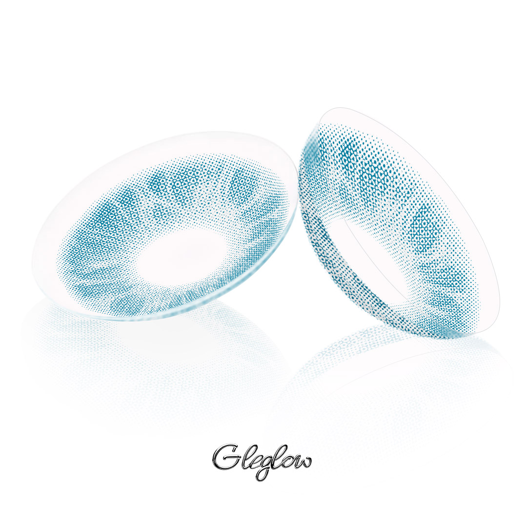 Magic Coral Blue - 1 Year, 2 lenses Colored Contacts - Gleglow