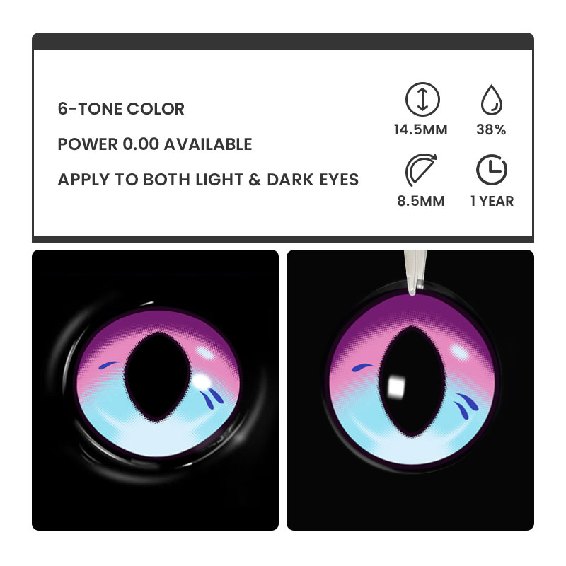 March 7th Blue -Pink - 1 Year, 2 lenses