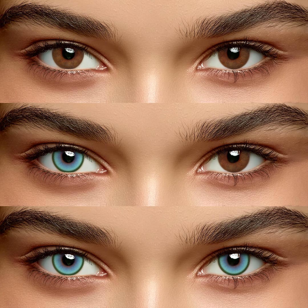 Merlot Green - 1 Year, 2 lenses Colored Contacts - Gleglow